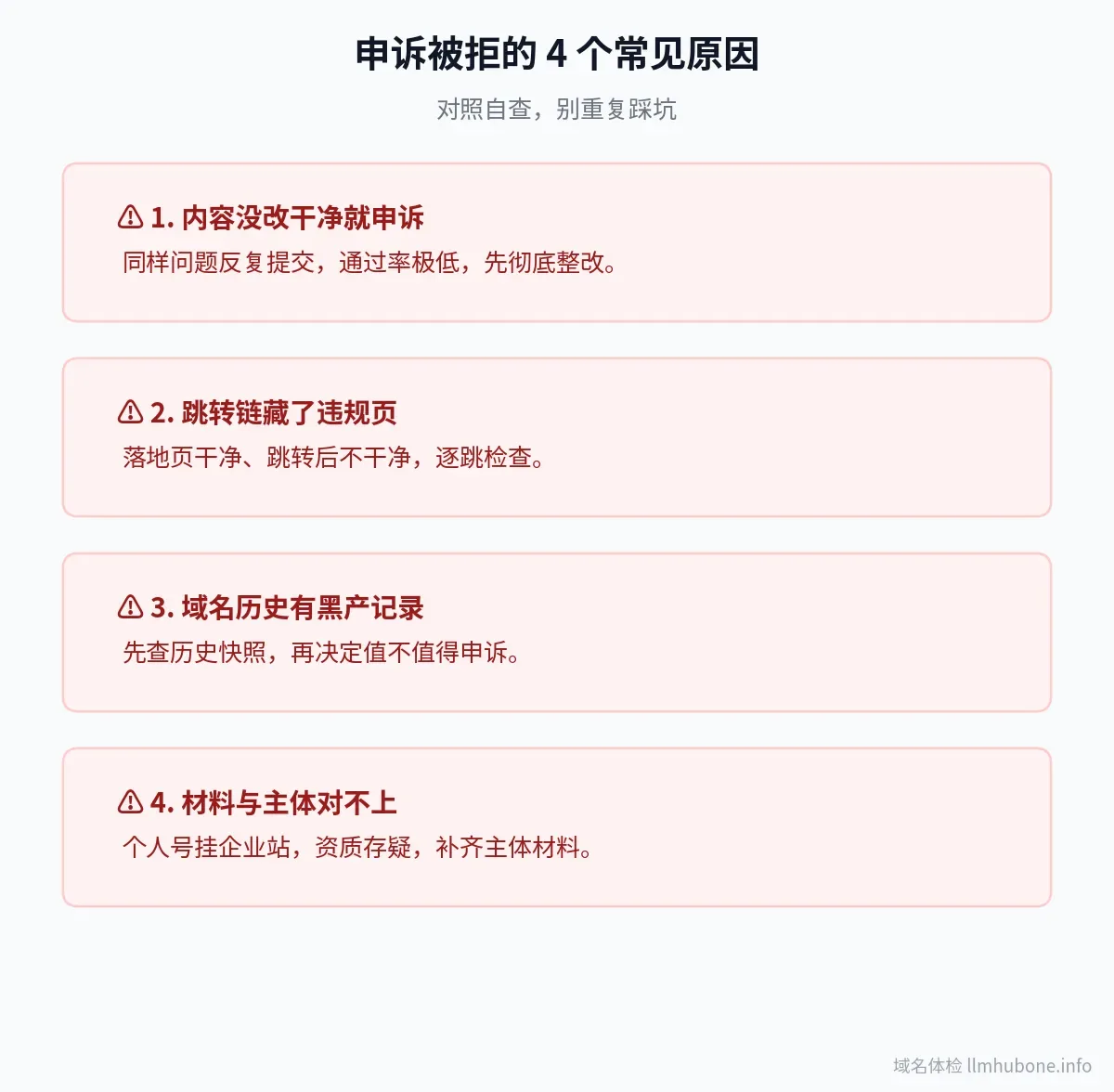 微信申诉被拒原因